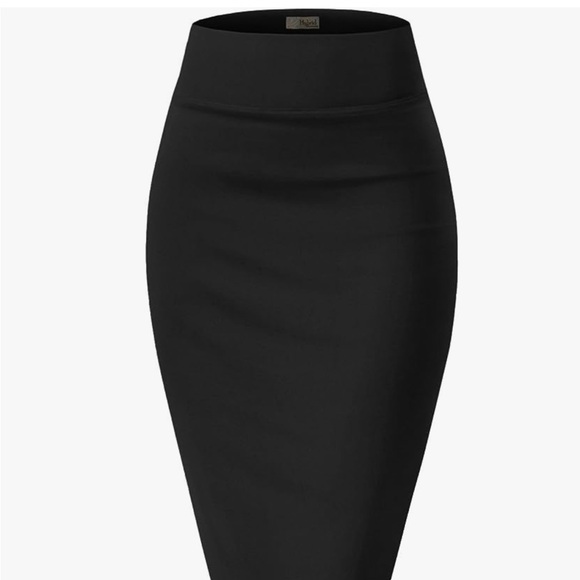 Hybrid & Company black Ladies Pencil skirt - size Large - Picture 3 of 6